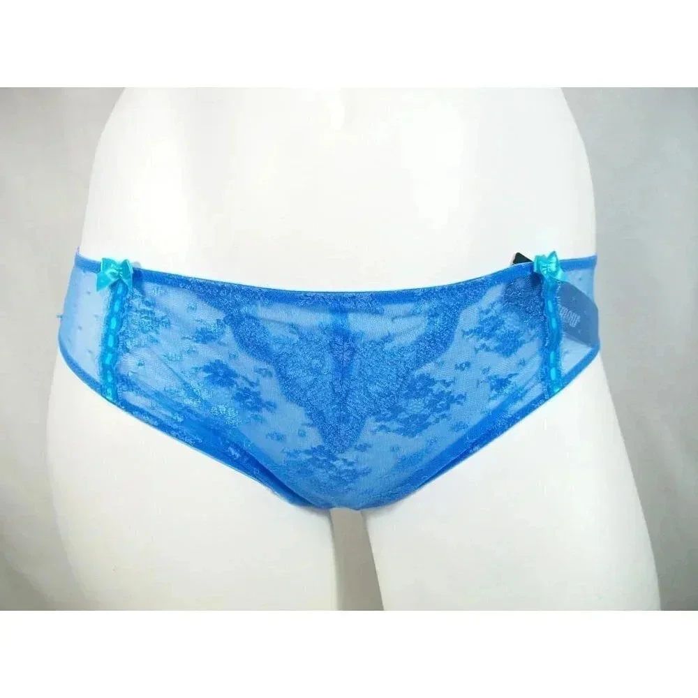 SMALL Paramour 635005 by Felina Captivate Bikini Panty‎ Lake Blue NWT